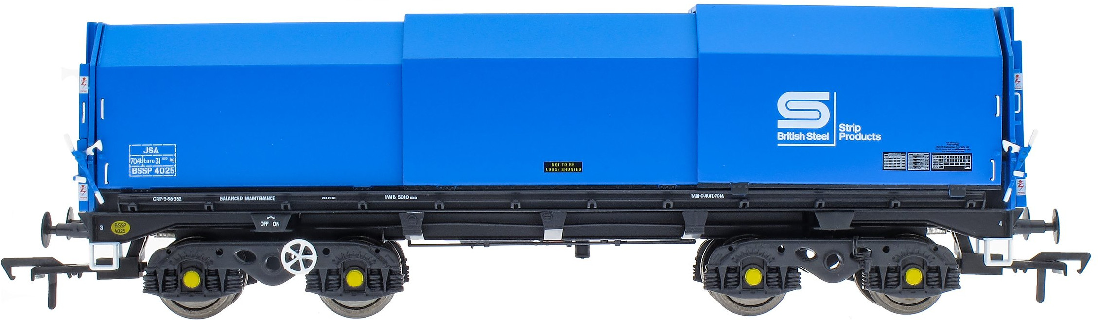 Accurascale ACC2120BSC1 British Rail JSA Bogie Steel Coil British Steel Blue BSSP 4025 Image