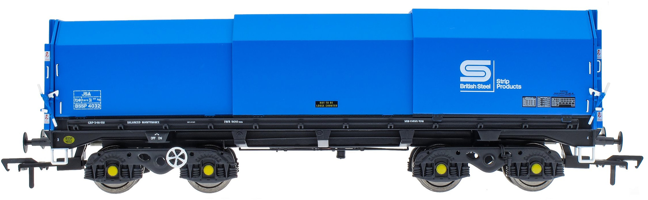 Accurascale ACC2120BSC1 British Rail JSA Bogie Steel Coil British Steel Blue BSSP 4032 Image