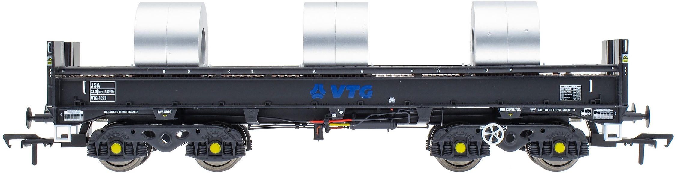 Accurascale ACC2132VTGO1 British Rail JSA Bogie Steel Coil VTG Rail UK Limited Black VTG 4023 Image