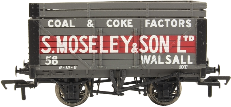 Bachmann 37-180 British Railways 7 Plank Wagon S. Moseley & Son Limited Grey 58 Image