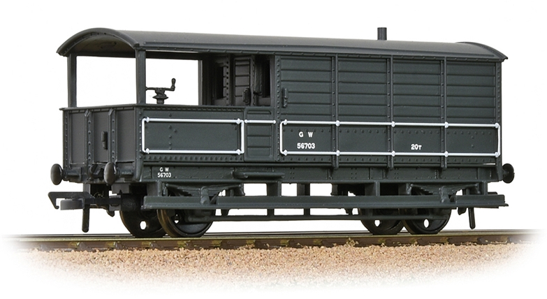 Bachmann 33-300H Great Western Railway 20t 'Toad' Brake Van Great Western Railway Dark Grey 56703 Image