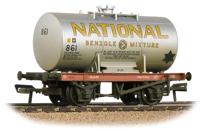 Bachmann 38-778A British Railways Anchor-Mounted Tank National Benzole Company Limited Silver 861 Image