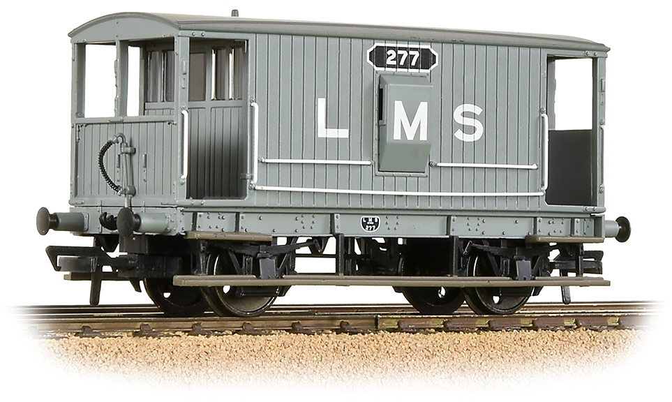 Bachmann 38-552B Midland Railway 20t Brake Van London, Midland & Scottish Railway Grey 277 Image