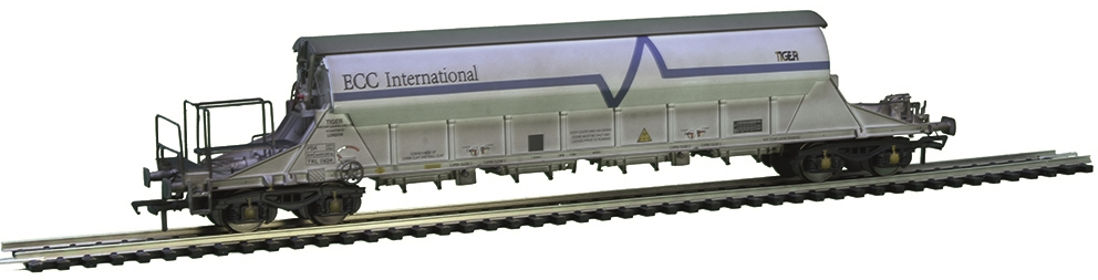 EFE Rail E87031 British Rail PBA Bogie Covered China Clay Tiger Rail Limited ECC International White TRL11624 Image