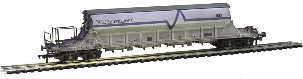 EFE Rail E87032 British Rail PBA Bogie Covered China Clay Tiger Rail Limited ECC International White TRL11623 Image