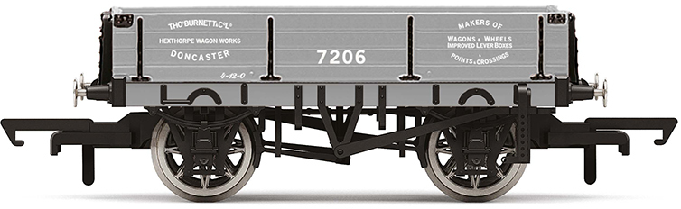 Hornby R60093 British Railways 3 Plank Wagon 7206 Image