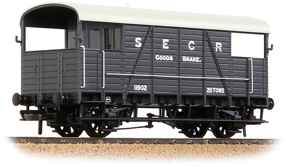 Bachmann 38-915 South Eastern & Chatham Railway 25t 'Dance Hall' Goods Brake Van South Eastern & Chatham Railway Grey 11902 Image