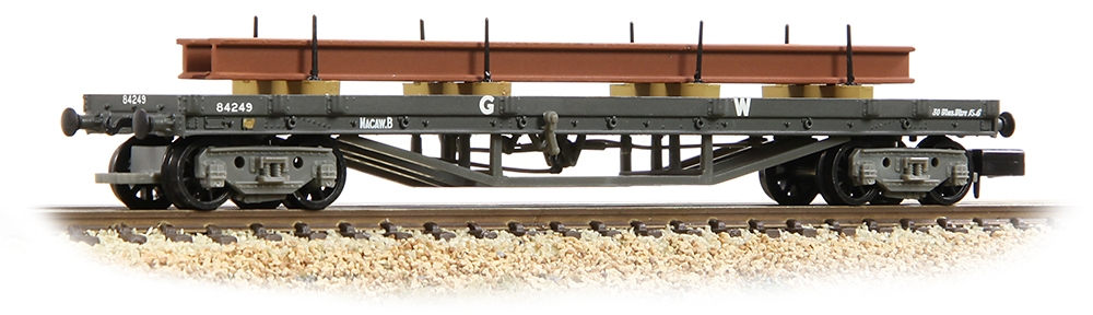 Graham Farish 373-927D Bogie Bolster Great Western Railway Grey 84249 Image