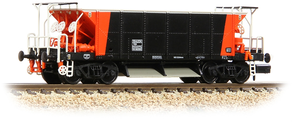 Graham Farish 377-004 British Rail YGH 'Sealion' Bogie Ballast Loadhaul Limited Black & Orange DB982582 Image