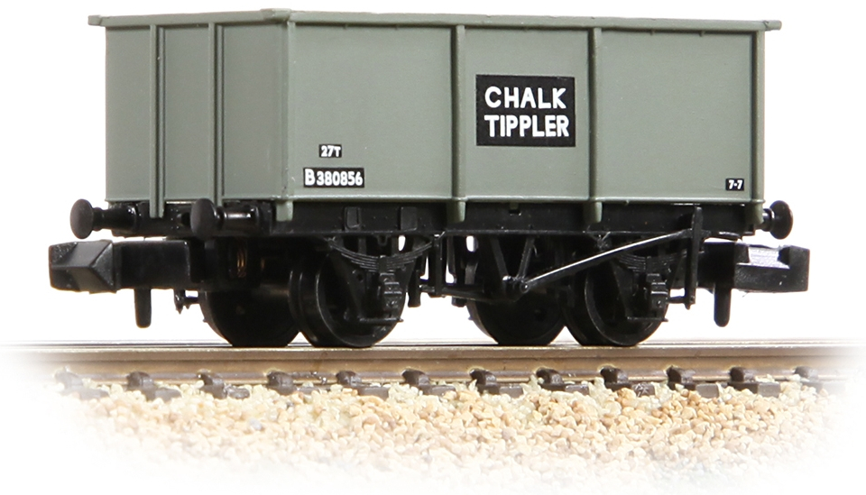 Graham Farish 377-276B British Railways 27T Steel 'Tippler' Wagon British Railways Grey B380856 Image