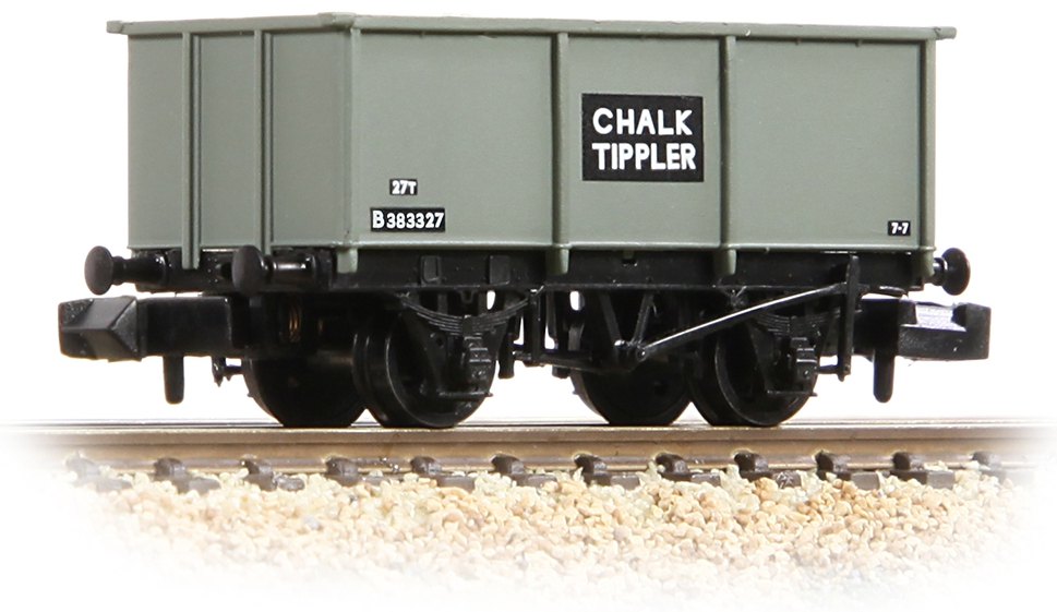 Graham Farish 377-276C British Railways 27T Steel 'Tippler' Wagon British Railways Grey B383327 Image