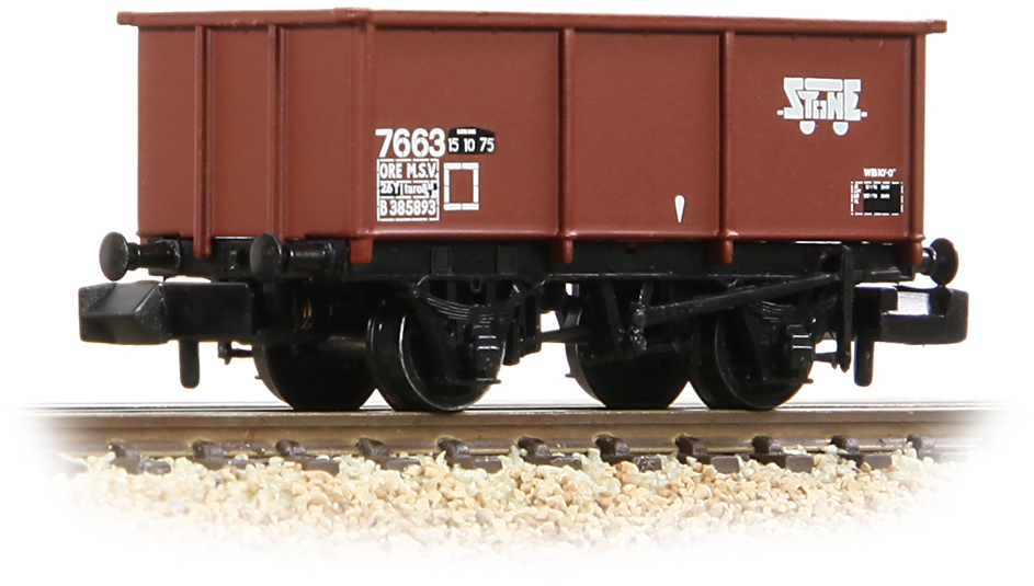Graham Farish 377-278A British Railways 27T Steel 'Tippler' Wagon British Rail Bauxite B385893 Image