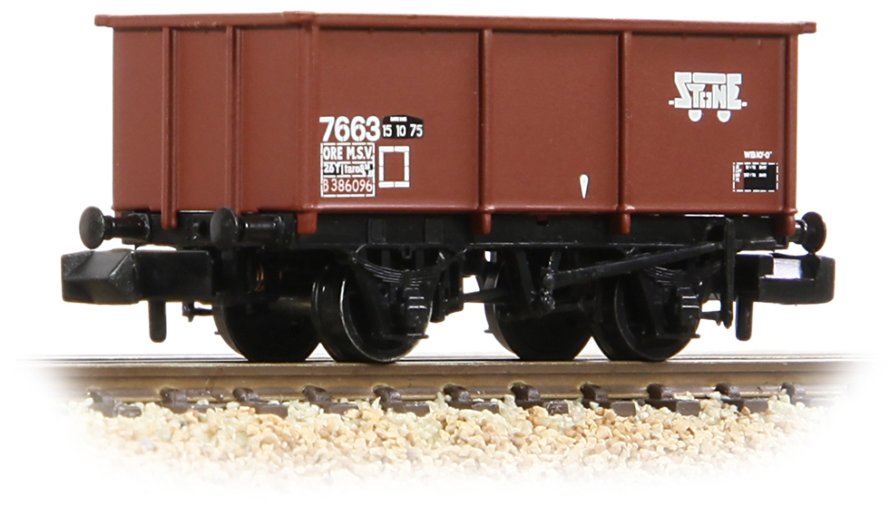 Graham Farish 377-278B British Railways 27T Steel 'Tippler' Wagon British Rail Bauxite B386096 Image