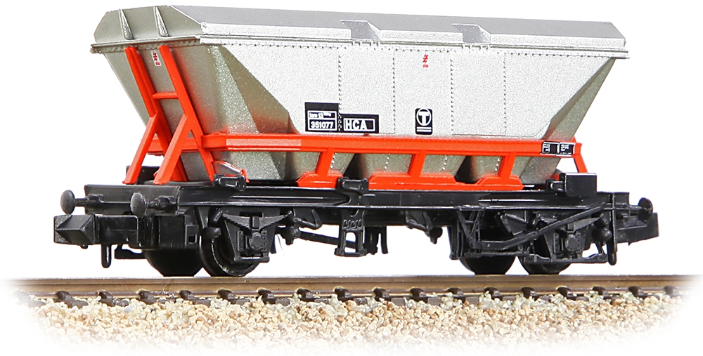 Graham Farish 373-950C British Rail HCA MGR Coal Hopper with canopy Transrail Freight Red 351077 Image
