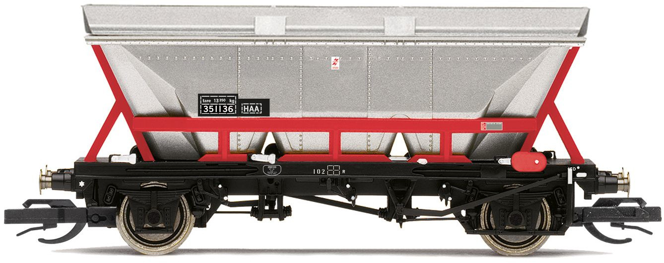 Hornby TT6013B British Rail HAA MGR Coal Hopper British Rail Railfreight Red 351136 Image