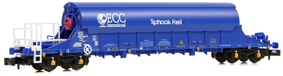 EFE Rail E87525 British Rail PBA Bogie Covered China Clay Tiphook PLC ECC International Blue TRL33709382059 Image