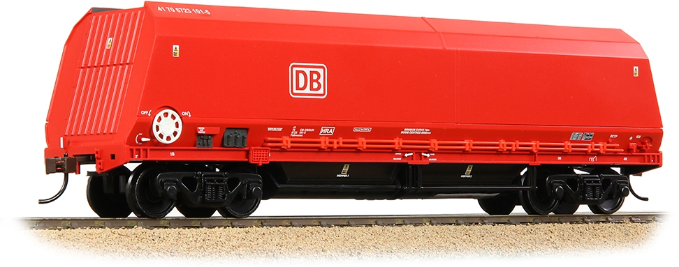 Bachmann 37-865C British Rail HRA Reduced Length Bogie Hopper DB Cargo UK Red 41 70 6723 101-5 Image
