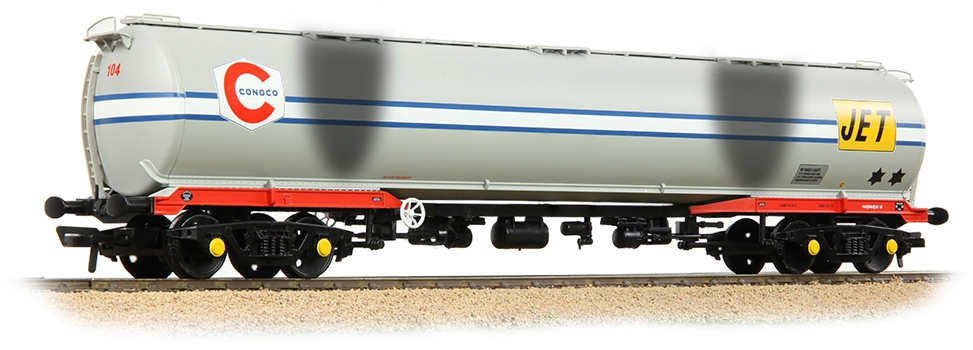 Bachmann 38-109A British Rail TEA 100T+ Bogie Tank Jet-Conoco Light Grey 104 Image