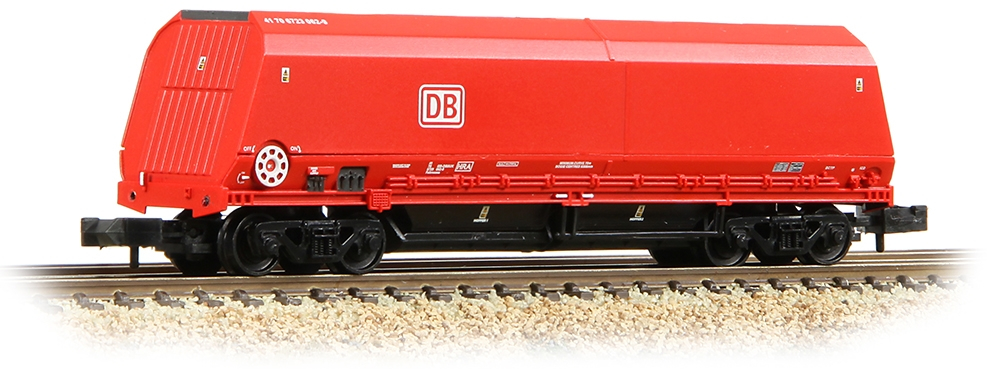 Graham Farish 373-865 British Rail HRA Reduced Length Bogie Hopper DB Cargo UK Red 41 70 6723 062-9 Image