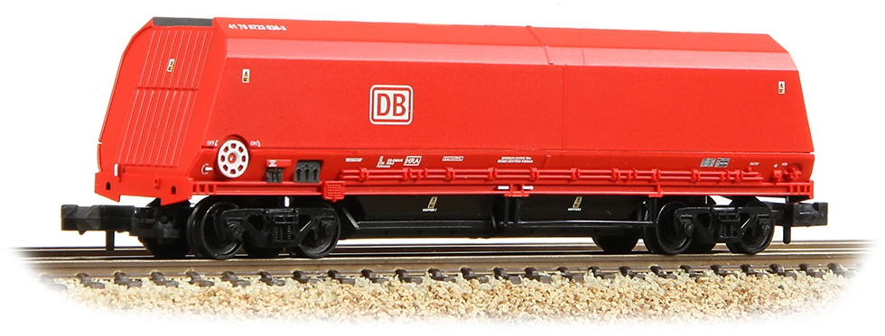 Graham Farish 373-865B British Rail HRA Reduced Length Bogie Hopper DB Cargo UK Red 41 70 6723 036-3 Image