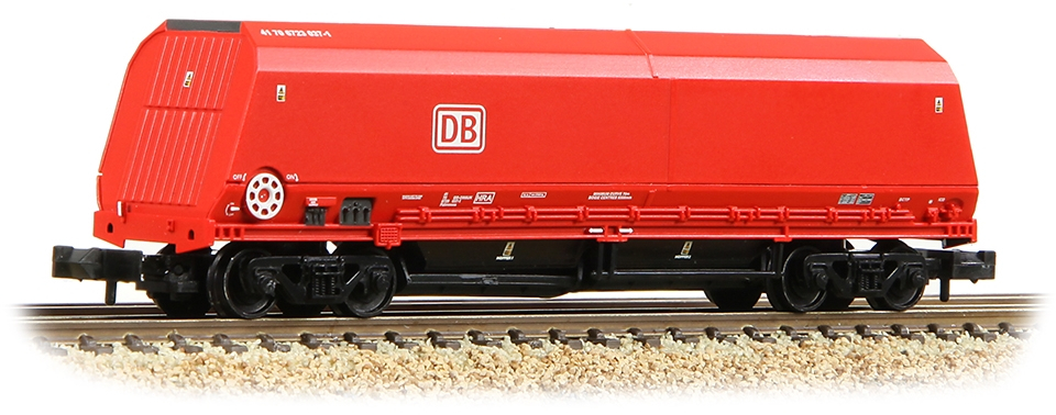 Graham Farish 373-865C British Rail HRA Reduced Length Bogie Hopper DB Cargo UK Red 41 70 6723 101-5 Image