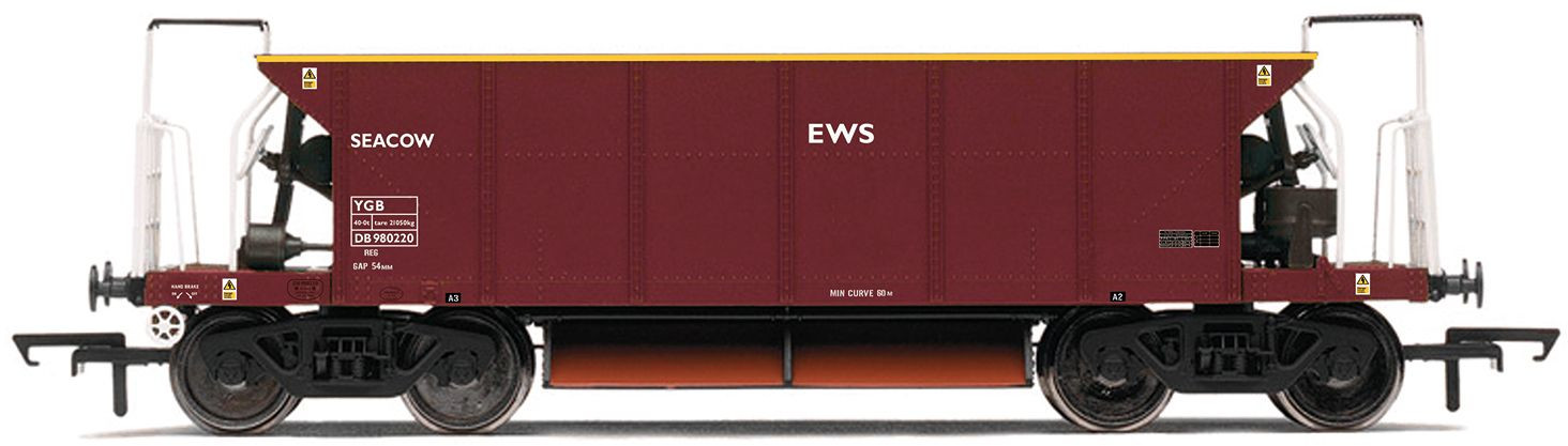 Hornby R60244 British Rail YGA/YGB 'Seacow' Bogie Ballast English, Welsh & Scottish Railway Maroon DB980220 Image