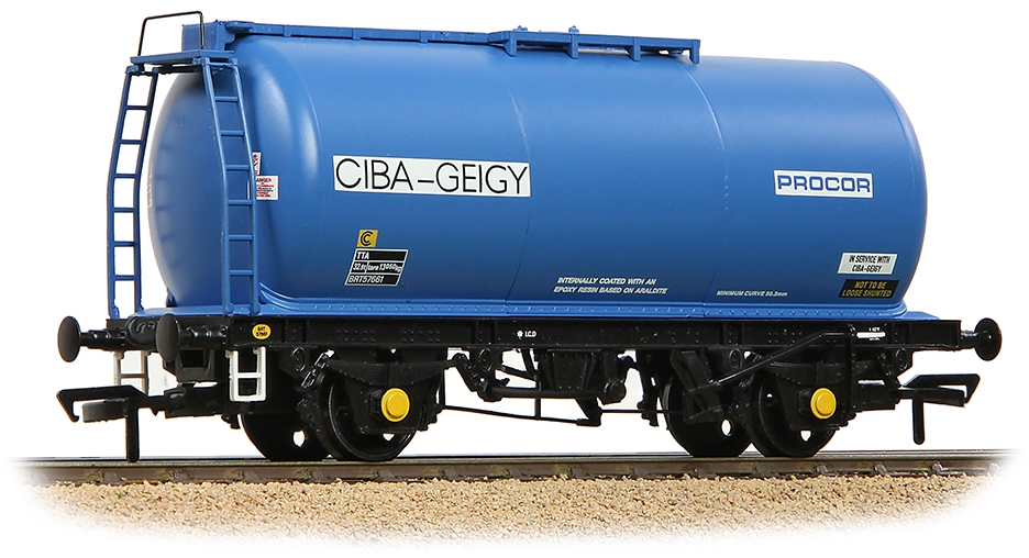 Bachmann 37-584A British Rail TTA 40-49t GLW 'Monobloc' Tank Ciba-Geigy AG Blue BRT57661 Image