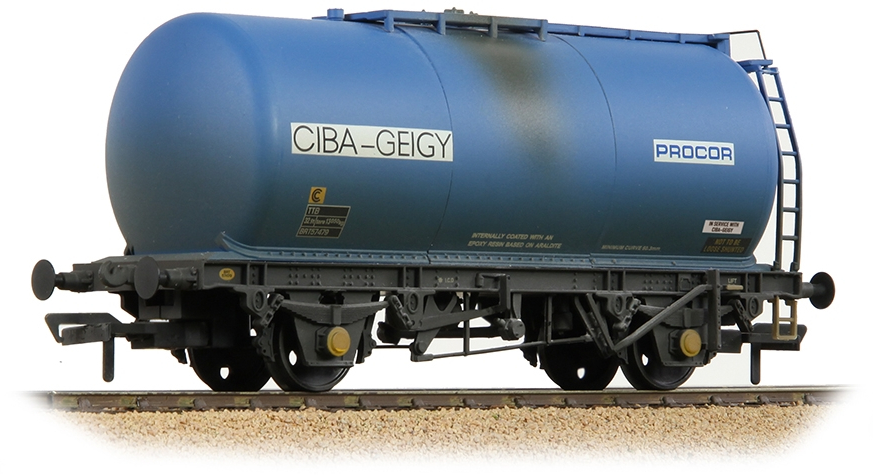 Bachmann 37-584B British Rail TTA 40-49t GLW 'Monobloc' Tank Ciba-Geigy AG Blue BRT57479 Image