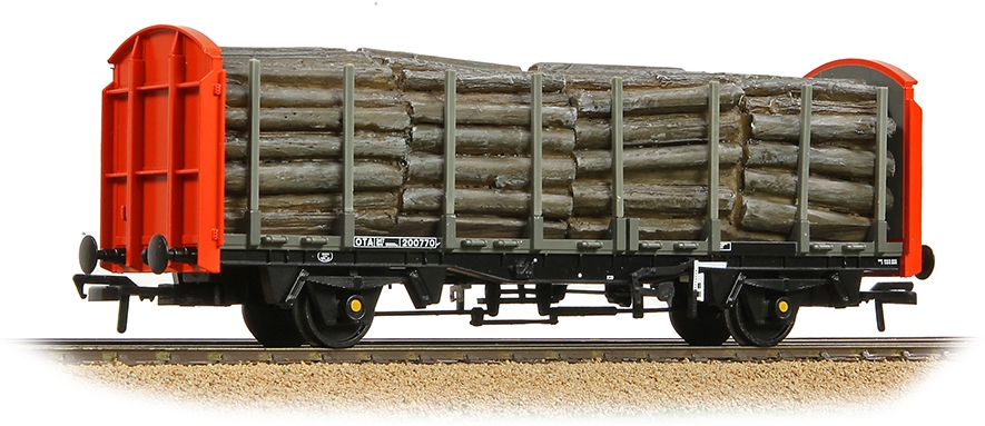 Bachmann 38-300B British Rail OTA Timber Carrying British Rail Railfreight Grey & Red 200770 Image
