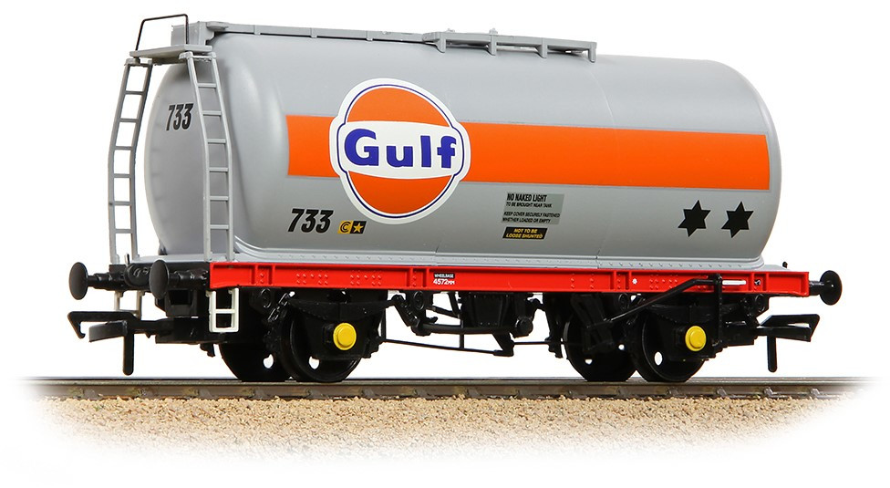 Bachmann 37-576K British Rail TTA 40-49t GLW 'Monobloc' Tank Gulf Oil Corporation Grey 733 Image