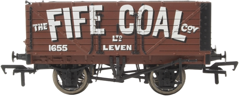 Bachmann 37-075K1 British Railways 7 Plank Wagon Fife Coal Company Limited Brown 1655 Image