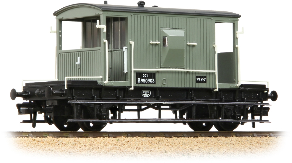 Bachmann 37-528E London & North Eastern Railway 20t 16ft Brake Van British Railways Grey B951105 Image
