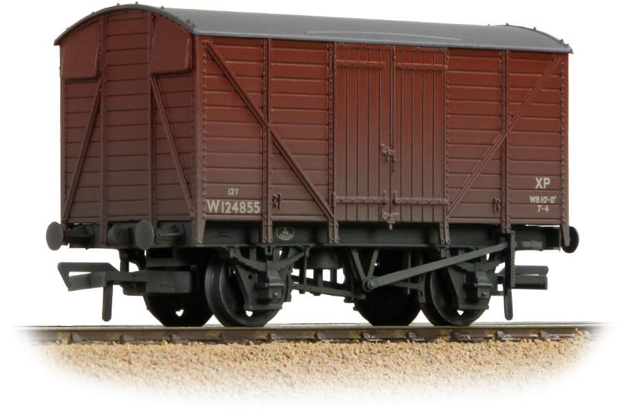 Bachmann 37-732A Great Western Railway 12T Double Vent Van British Railways Bauxite W124855 Image