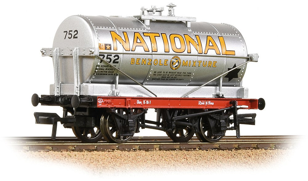 Bachmann 37-659B British Railways 14T Tank National Benzole Company Limited Silver 752 Image