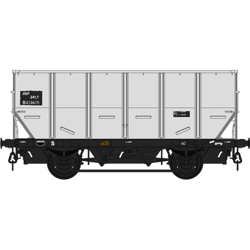 British Rail HUO '24.5t HOP24' Coal Hopper British Rail (Grey)