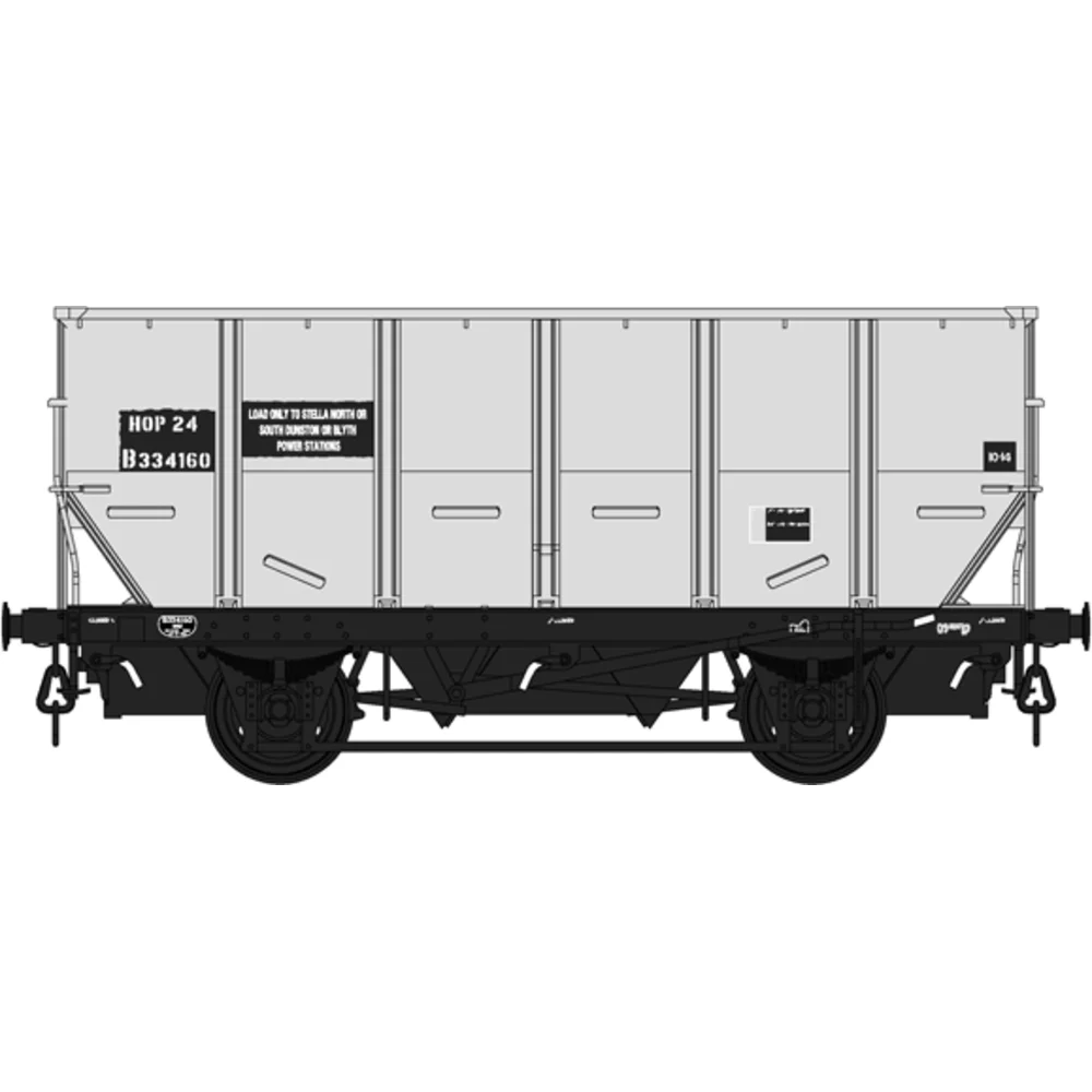 British Rail HUO '24.5t HOP24' Coal Hopper British Rail (Grey)
