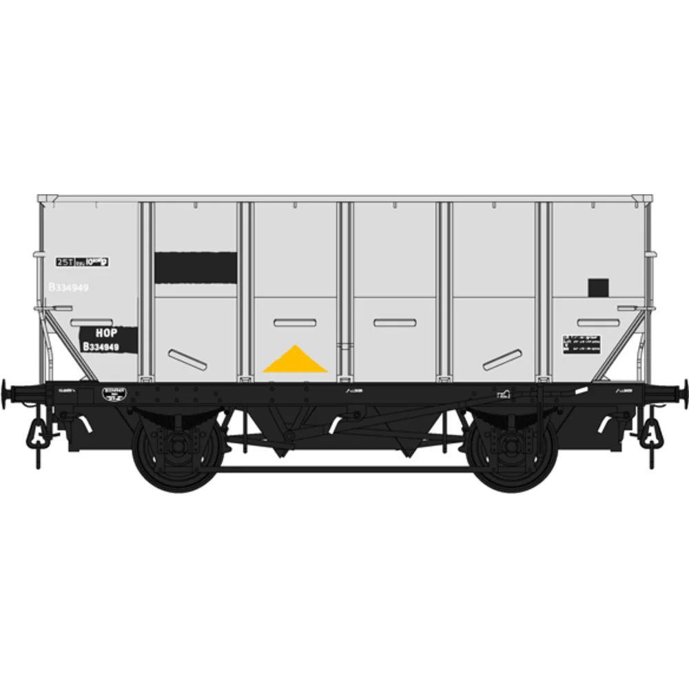 British Rail HUO '24.5t HOP24' Coal Hopper British Rail (Grey)