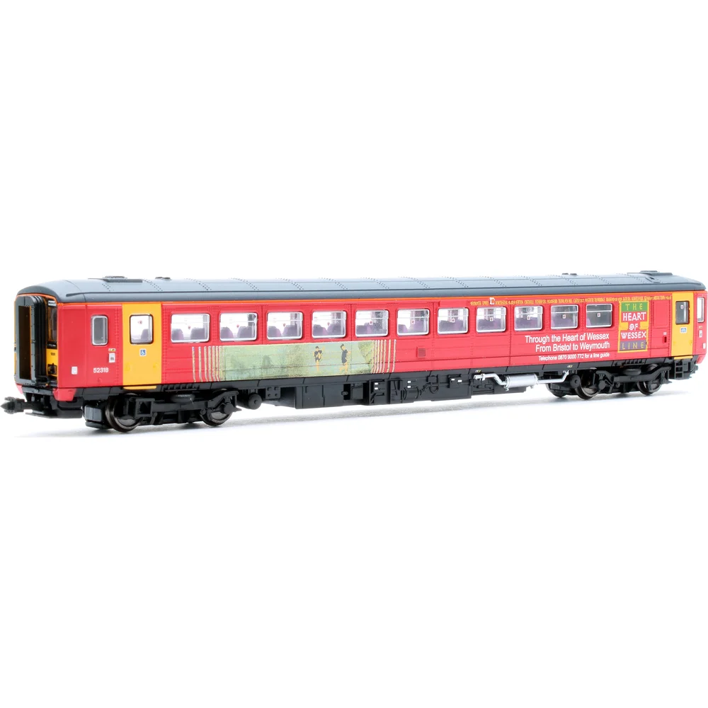 British Rail Class 153, National Express Wessex Trains (Pink - The Heart of Wessex Line)