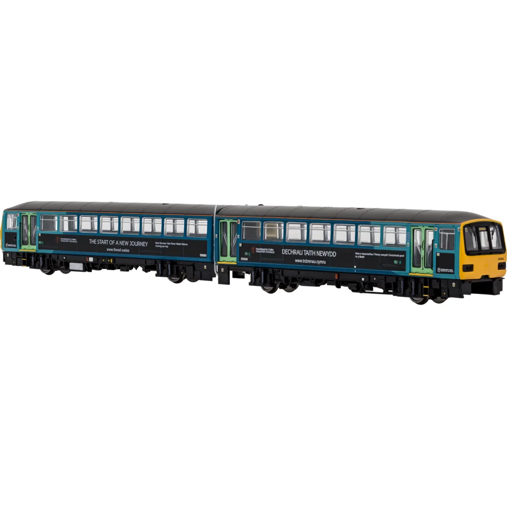 British Rail Class 143, Arriva Trains Wales (Aquamarine - Transport For Wales Graphics)