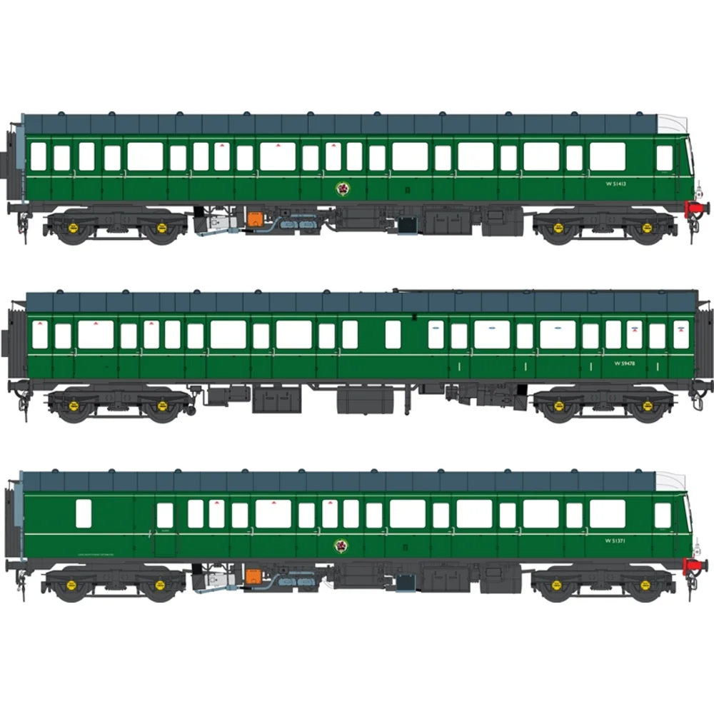 British Rail Class 117, British Railways (Green with Late Crest)