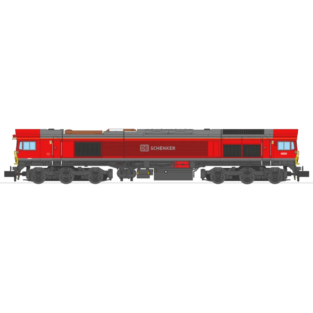 Revolution Trains RT-N59-DB-201DC — Illustration Side Elevation by Revolution Trains