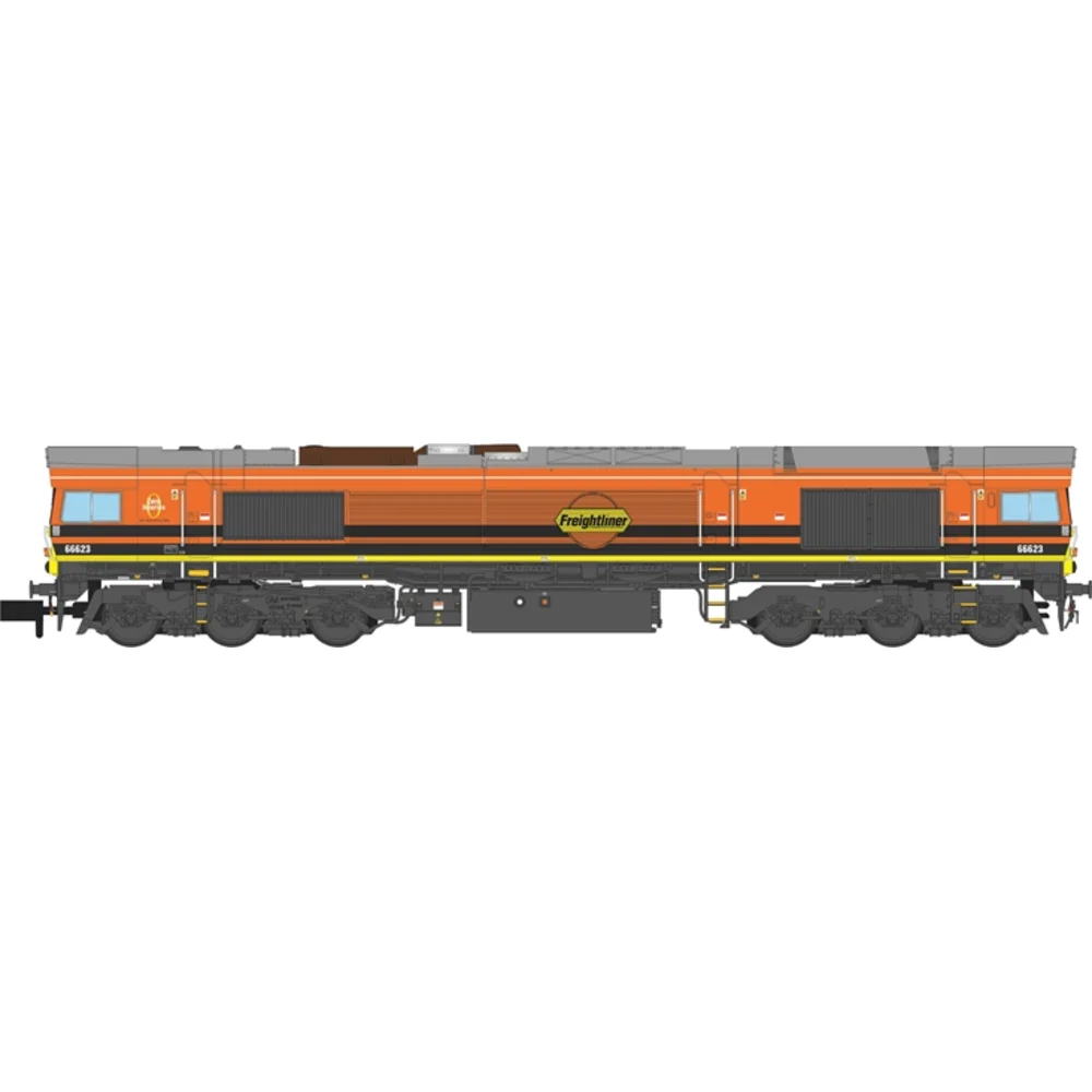 Revolution Trains RT-N66-GW-623DCC — Illustration Side Elevation by Revolution Trains